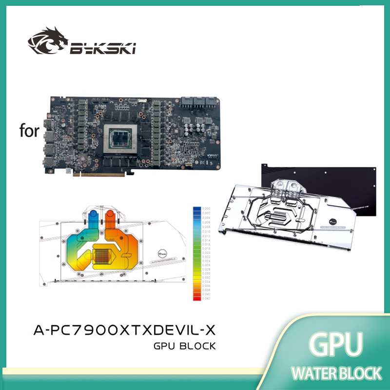 Rx 7900 Xtx 24Gb Video Card - Bykski A-PC7900XTXDEVIL-X GPU Su Bloğu PowerColor