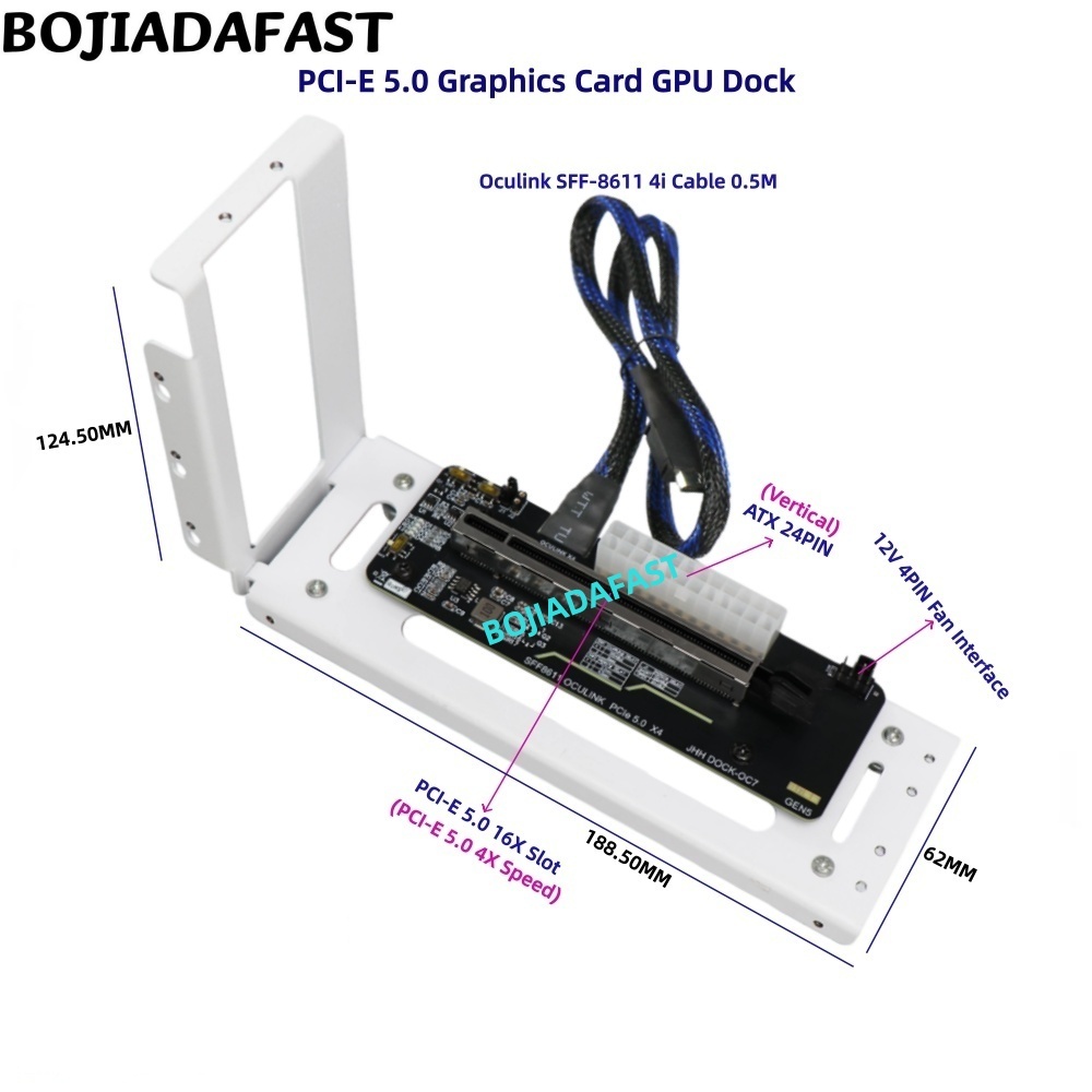 Oculink Egpu Dock Graphics Card - PCI-E 5.0 16X GEN5 Adaptör Kartı